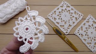 картинка: Простое ВЯЗАНИЕ КРЮЧКОМ для начинающих  Easy Crochet Motif knitting Online Tutorial for beginners