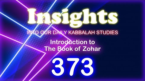 Introduction to the Book of Zohar