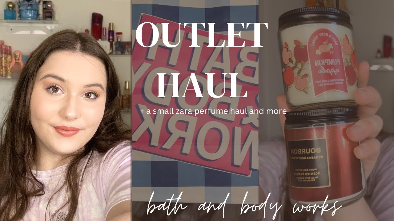 Bath and Body Works Outlet Haul 3 Candles and a small ZARA perfume haul YouTube
