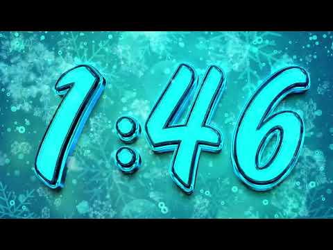 Winter Timer 5 Minute Blue Snow Snowflake Party Countdown ❄️