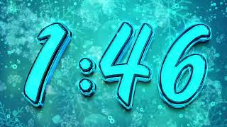 Winter Timer 5 Minute Blue Snow Snowflake Party Countdown ❄️