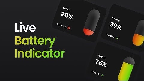 🔋 Battery Level Indicator Percentage Using HTML CSS & JavaScript
