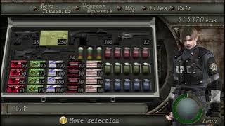 Resident Evil 4 Inventory ASMR (Normal Speed and Sounds)
