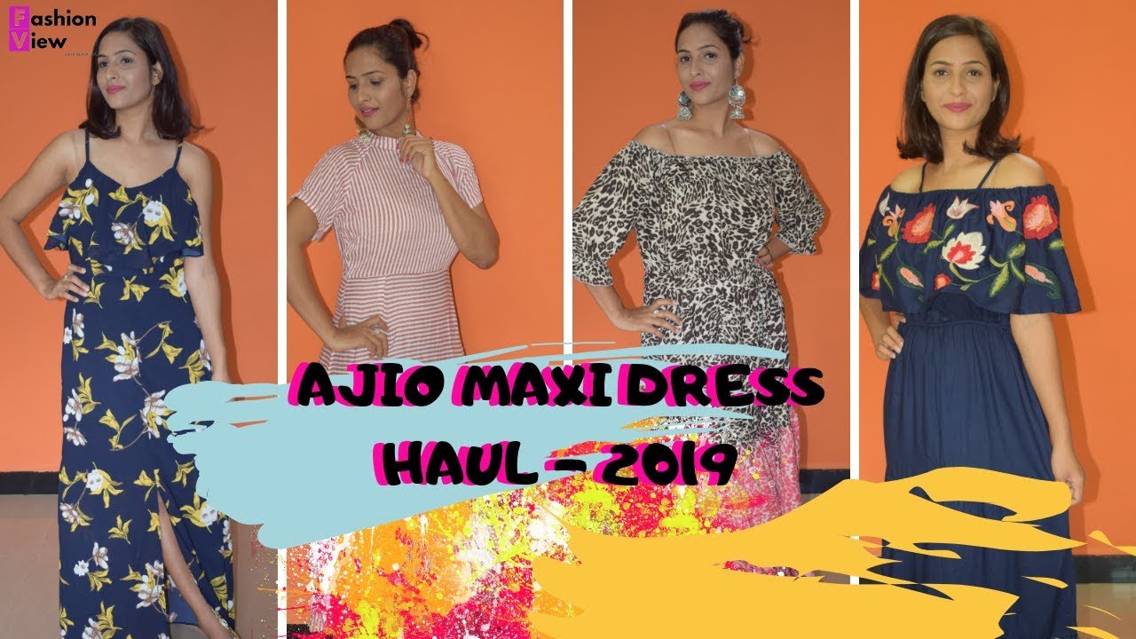 ajio maxi dress