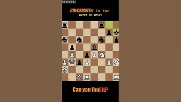Chess puzzle!🧠  Can you find the checkmate in two?🤔 #chess #puzzle  #games #chessgame