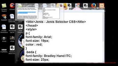 JENIS JENIS SELECTOR CSS