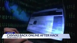 DMV universities recovering from Canvas web hack during finals week screenshot 1