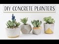 DIY Concrete Planters - Maceteros de concreto