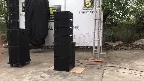 Sanway new launched LA210P+LA18P powered dual 10inch line array system