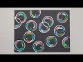 How To Easily Paint Colorful Bubbles 🖌️🫧 #Shorts