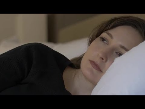 Woman Lying In Bed Stock Video