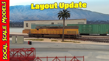 Layout Update #33 | New LED Lights | Scenicing Huntington Beach end of the layout