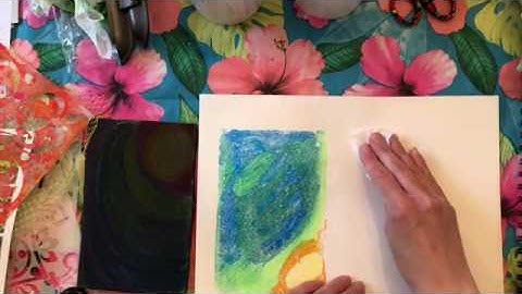 Printmaking-Monotype with markers