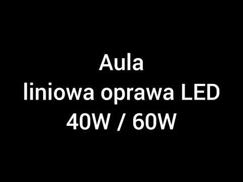 Oprawa lampa liniowa LED Aula 40W 60W