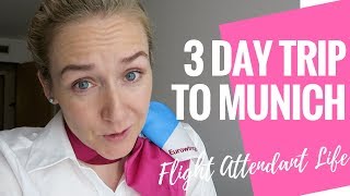 THREE DAY TRIP TO MUNICH | Flight Attendant Life | Working from Munich Airport by Ellie Away 4,125 views 5 years ago 9 minutes, 25 seconds