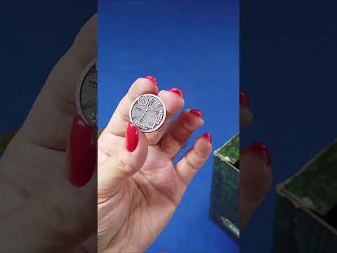 Опять 2 монеты в 1 пакетике! Да, мне везет!!! #монеты #пятерочка #сокровища