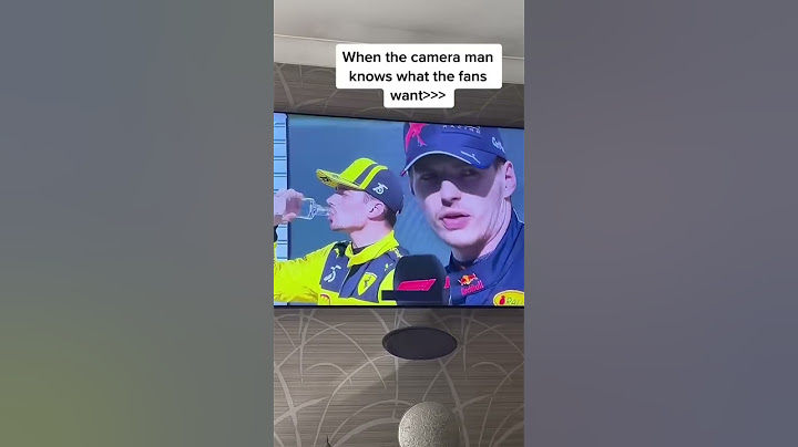 The cameraman filming Charles Leclerc instead of Max Verstappen