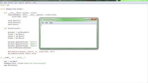 wxpython layout Absolute Positioning