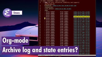 Org-mode - Archive log state entries