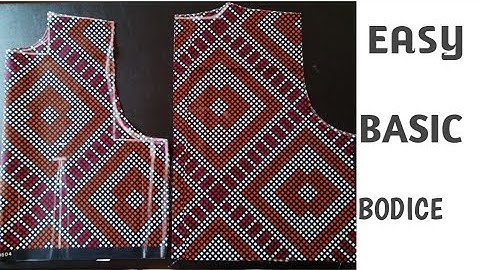 Easiest tutorial on basic bodice for a blouse/top *beginner friendly no pattern *