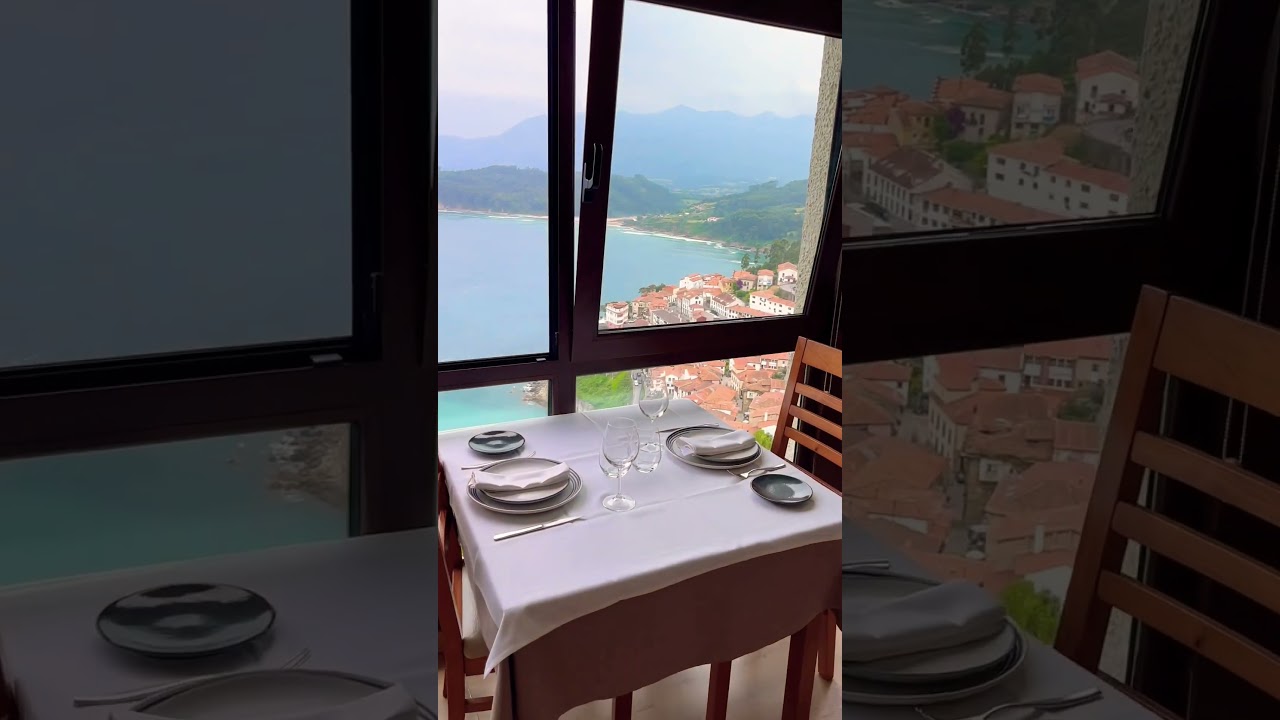 Un restaurante con unas vistas sorprendentes en Lastres #asturias #restaurantes #vistas #mirador