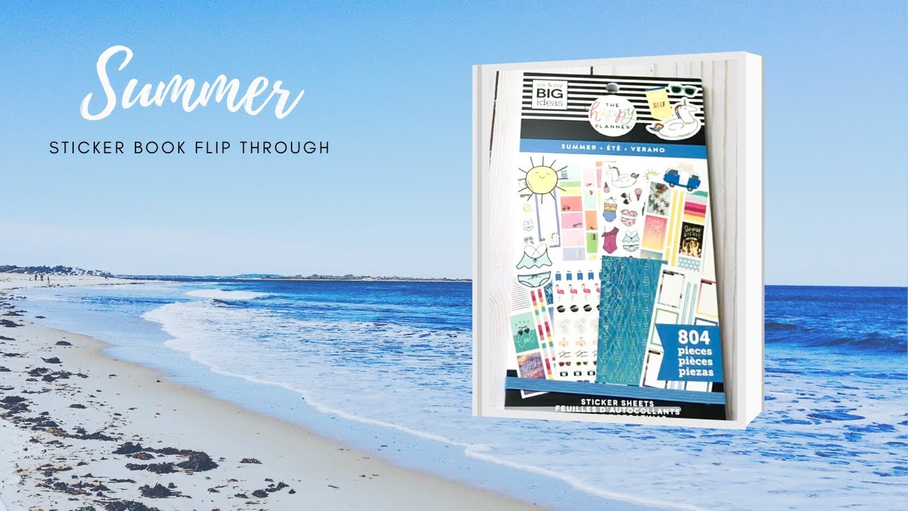 Summer Sticker Book Flip Through