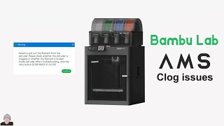 Bambu lab AMS clog fix tutorial, failed to pull out the filament from the extruder issue