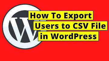 How To Export Users to CSV File in WordPress