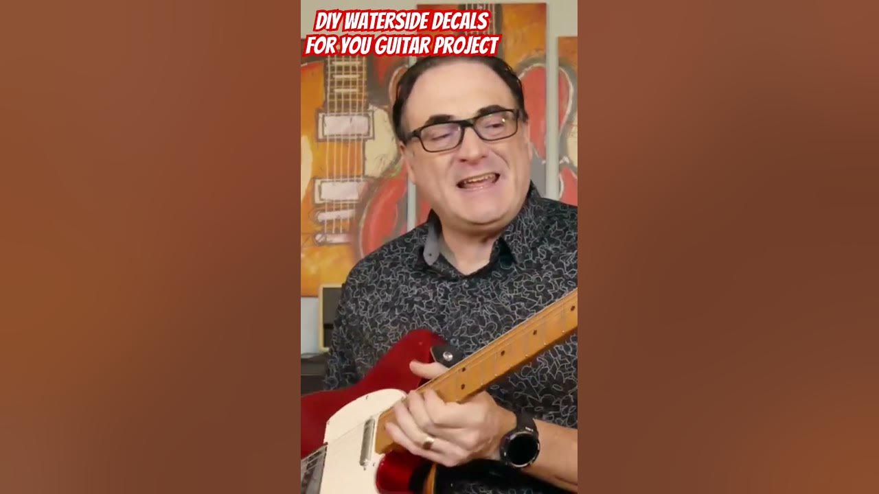 How to create your very own waterslide, decals for your guitar projects