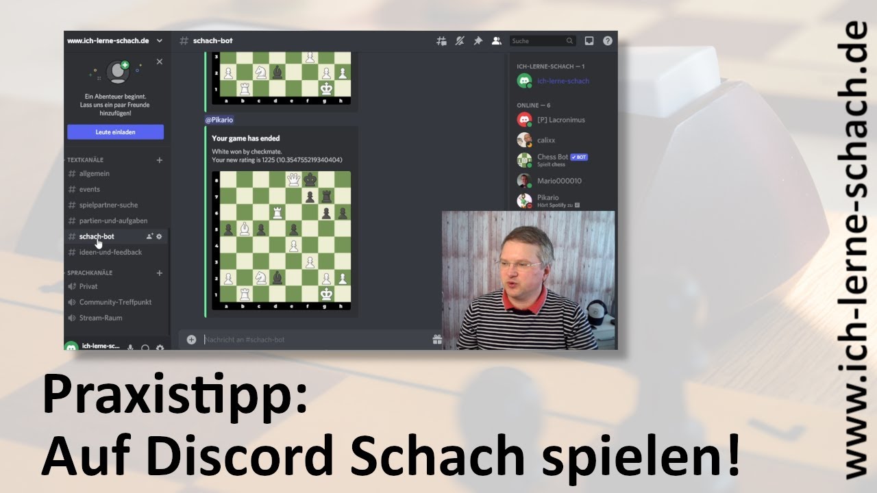 Kann man auf Discord auch Schach spielen?