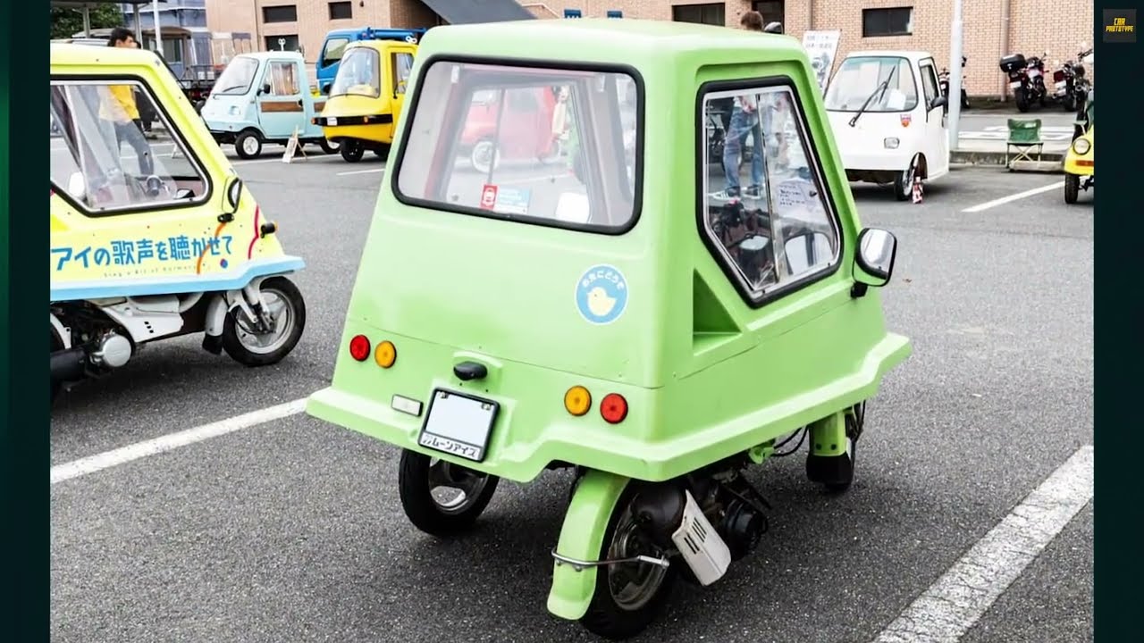 1990 Honda Caren: This Bizarre 3-Wheeled Car Has ONE Wheel On The 