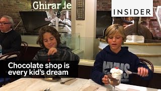 This chocolate shop is every little kid's dream