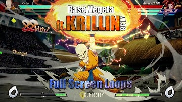 DBFZ 1.38 | Part 8 | NEW Base Vegeta Full Screen Loops | KRILLIN Edition!