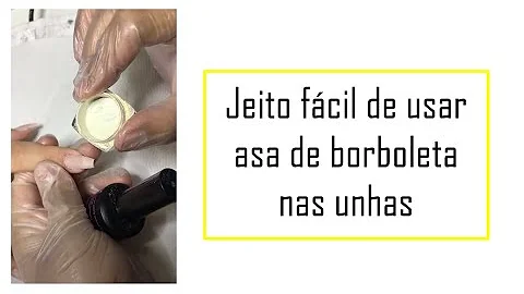 Como aplicar pó asa de borboleta?