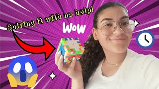 Solving A 7x7 With No Help!