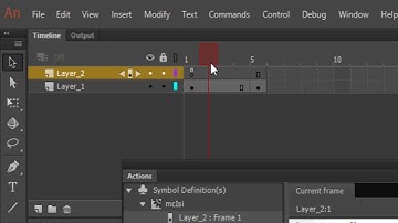 Tutorial Membuat Media Interaktif - 5. Cara Memberikan Kode Stop di Adobe Animate