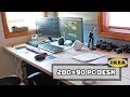 IKEAダイニングテーブルをPCデスクに！200×90