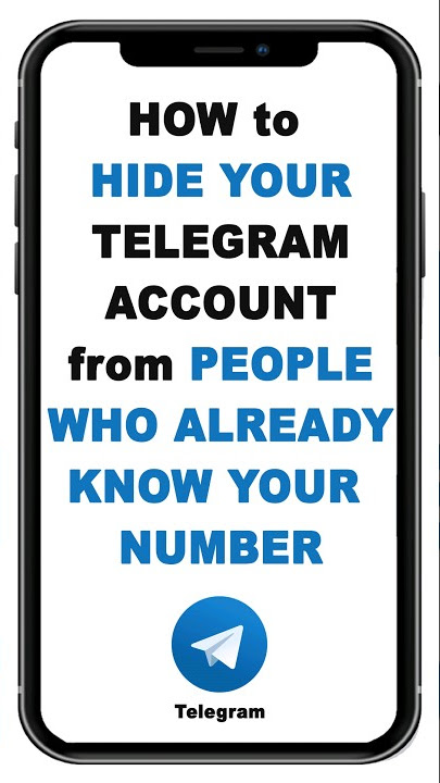 #how to #hide Your #telegramaccount From People Who Already Know Your Number