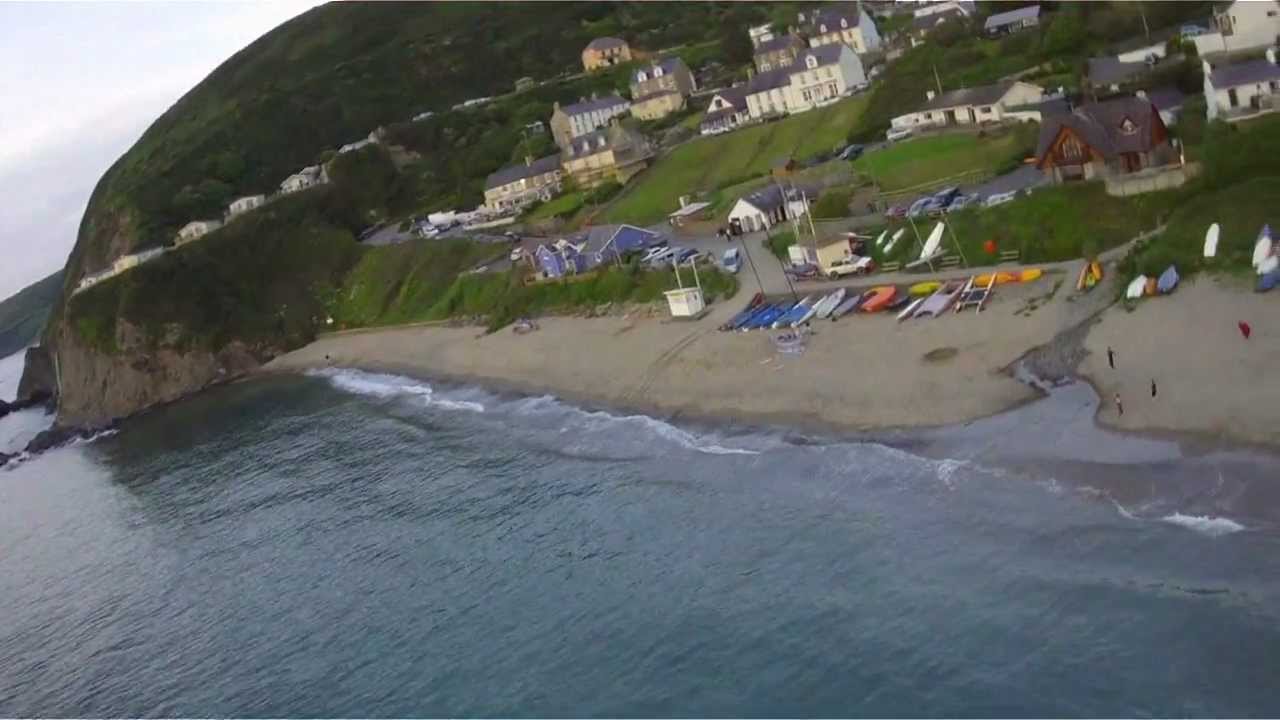 FPV flight over looking Cardigan Bay YouTube