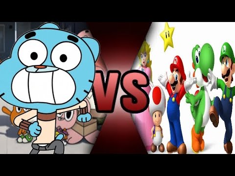Gumball Vs Mario Characters 