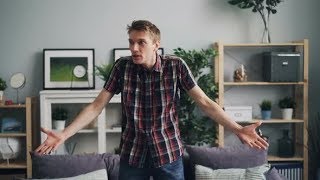 Portrait of Angry Young Man Shouting and Gesturing Expressing  | Videohive Project Templates