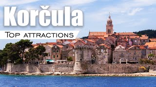 Island of Korcula in Croatia. Tourist attractions and things to do.