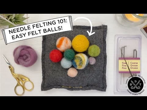 How to Make Easy Felt Balls – Two Ways  Club Chica Circle - where crafty  is contagious