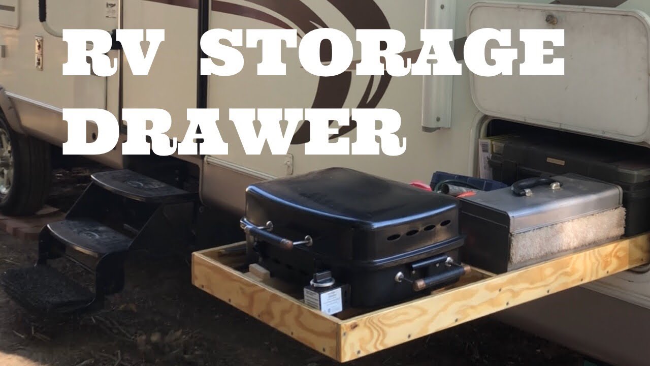 travel trailer storage drawer