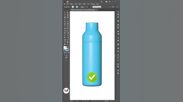Adobe Illustrator 2025 Tips - How to Create 3D Bottle #vipulgraphics #illustrator