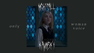 nightcall - kavinsky (only woman voice) Resimi