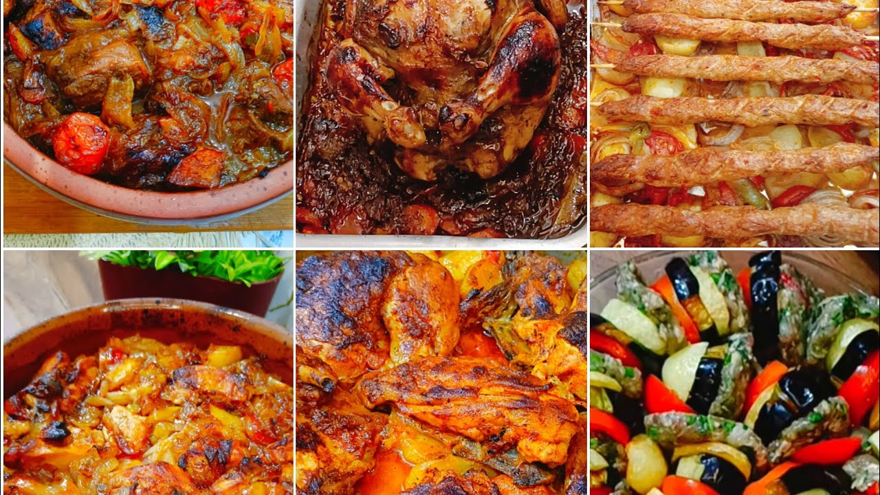 منيو اول اسبوع من رمضان لازم يكون كده 😋افكارل لعزومات واكلات بربع واكلات بصدر فرخه المنيو الرمضاني 