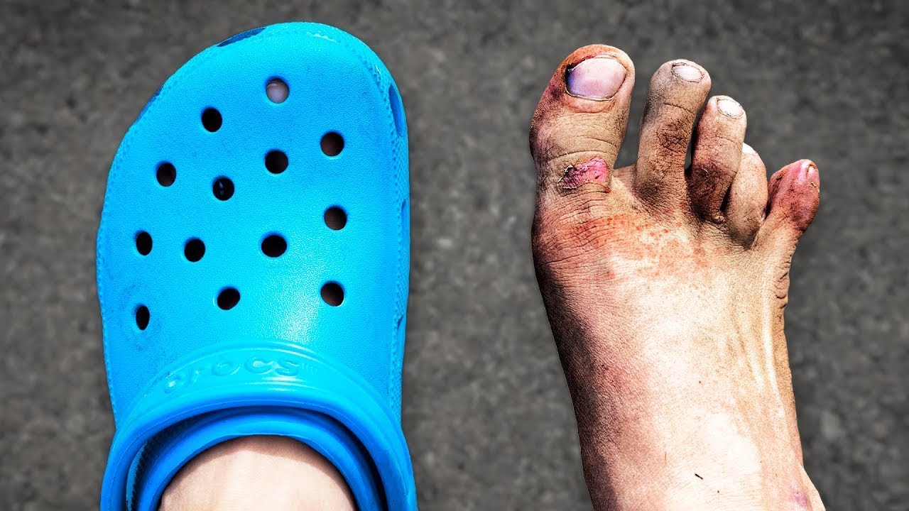 I Ran a Marathon in Crocs.. Feet Aren't The Same - YouTube