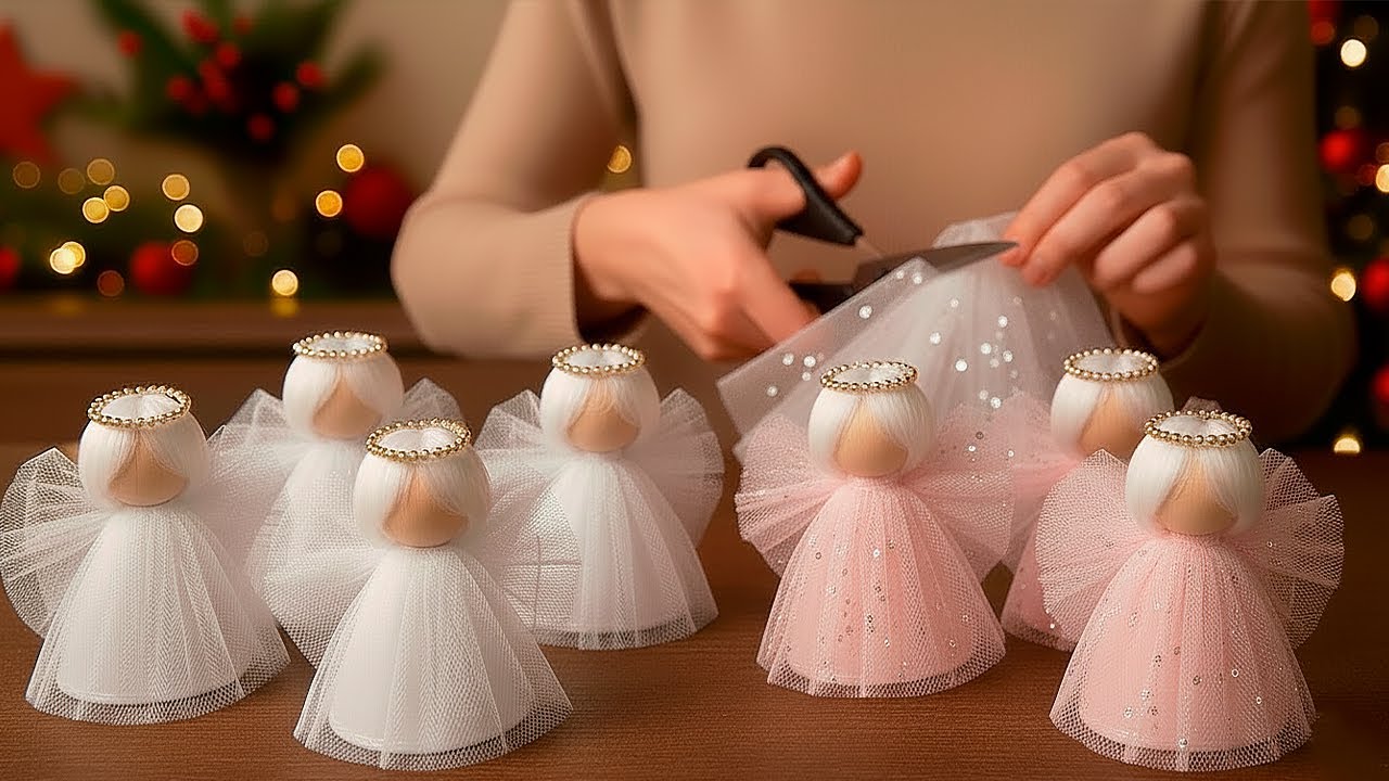 BEAUTY! 😍 I MAKE 20 a day and Sell them ALL! Cute DIY Christmas Angels!