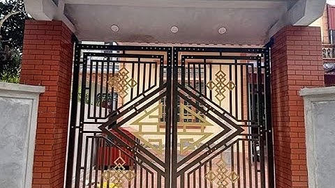 XEM MẪU CỔNG SẮT 2 CÁNH ĐẸP, HIỆN ĐẠI ĐÓNG MỞ TỰ ĐỘNG